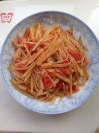 家常菜番茄炒土豆丝