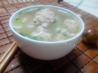 美味的肉丸汤冬瓜做法图解7)