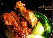 诱人的蜜汁叉烧鸡腿饭