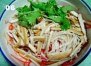 家常菜针菇伴干丝