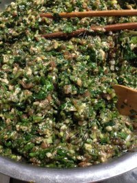 美味的香菜包子做法图解1)