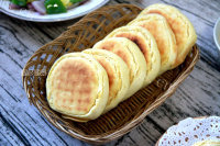 美味奶香玉米发面饼做法图解10)