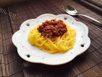 美味的番茄肉酱玉米面做法图解6)