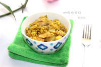 美味的鸡肉咖喱饭做法图解15)