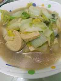 白菜烧豆腐做法图解3)