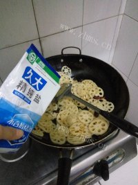 家常菜爆炒藕片