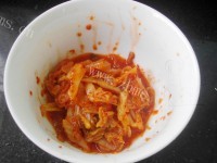 特色美食泡菜炒年糕做法图解6)