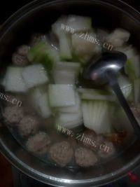 家常冬瓜煮肉丸做法图解5)