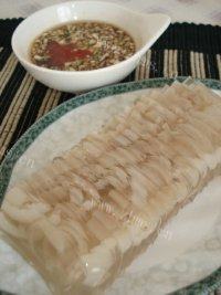 美味的水晶皮冻