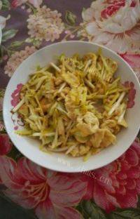 家常菜蒜黄炒鸡蛋