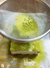 美味抹茶红豆蛋糕做法图解19)