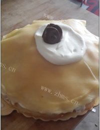 自制芒果千层蛋糕做法图解9)