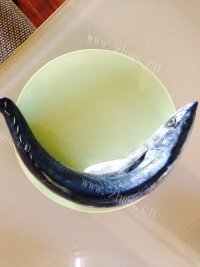 美味的菜心山药鱼泥做法图解1)