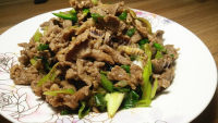 家常菜葱爆羊肉做法图解7)