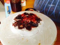 自制抹茶奶油蛋糕做法图解12)