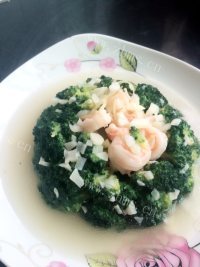 美味的虾仁蒜香西兰花做法图解13)