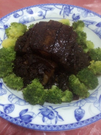 美味的芽菜扣肉