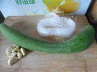家常菜蒜蓉粉丝蒸丝瓜做法图解1)