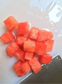自制西瓜西米露做法图解4)
