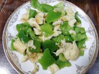 简单菜青椒炒鸡蛋做法图解9)