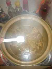 美味的槐花小肚汤做法图解5)