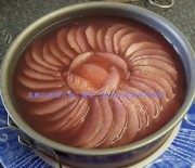 自制红酒洋梨芝士饼