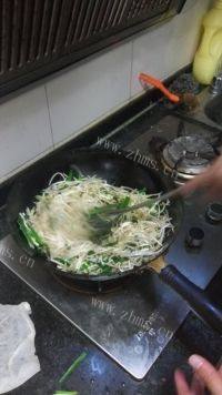 家常菜韭菜炒豆芽