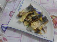 美味的清蒸鱼干