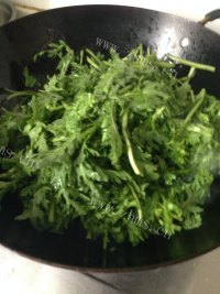 家常菜蒜香茼蒿做法图解5)