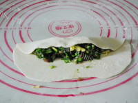 鲜香酥脆韭菜褡裢火烧的做法图解十四