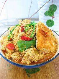 家常菜鱼籽烧豆腐