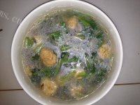 美味的菠菜丸子汤