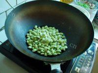 家常菜青椒毛豆炒肉丝做法图解6)