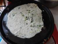 健康美味豆渣青菜煎饼做法图解10)