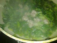 家常自制小白菜丸子汤的做法图解十一