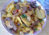 家常菜肉炒土豆片