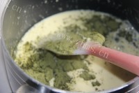 美食抹茶巴巴露佐香草奶冻做法图解29)