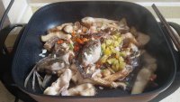 农家酸辣椒烧鱼块做法图解7)