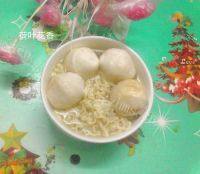 自己做的鱼丸面