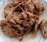 美味的牙签肉做法图解10)