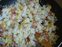 紫菜包蛋炒饭做法图解5)