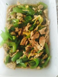 家庭版青椒炒肉做法图解7)