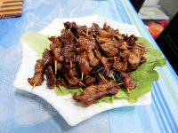 美味的香辣牙签肉做法图解12)