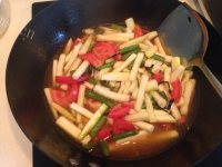 西葫芦番茄炖豆角做法图解10)