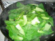 家常菜香菇扒油菜做法图解3)