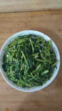 家常菜素炒空心菜