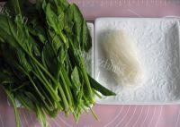 甘脆的菠菜拌粉丝做法图解1)