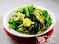 鸡蛋炒菠菜自制