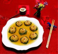 美食豇豆镶嵌珍珠丸做法图解26)