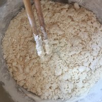 诱人的紫薯奶酪饼做法图解2)